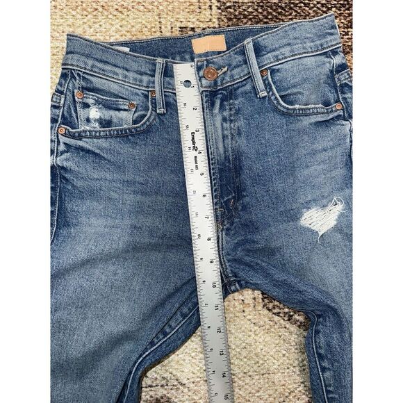 Mother The Insider Ankle Jeans in Bloom and Doom Denim Size 25 - Picture 3 of 10